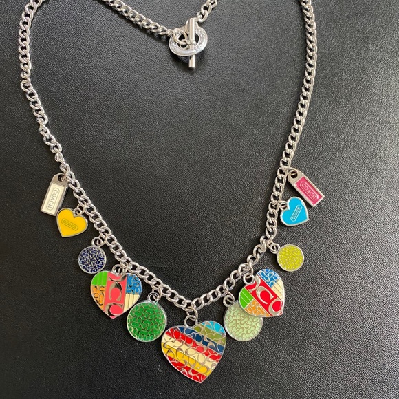 coach charm necklace